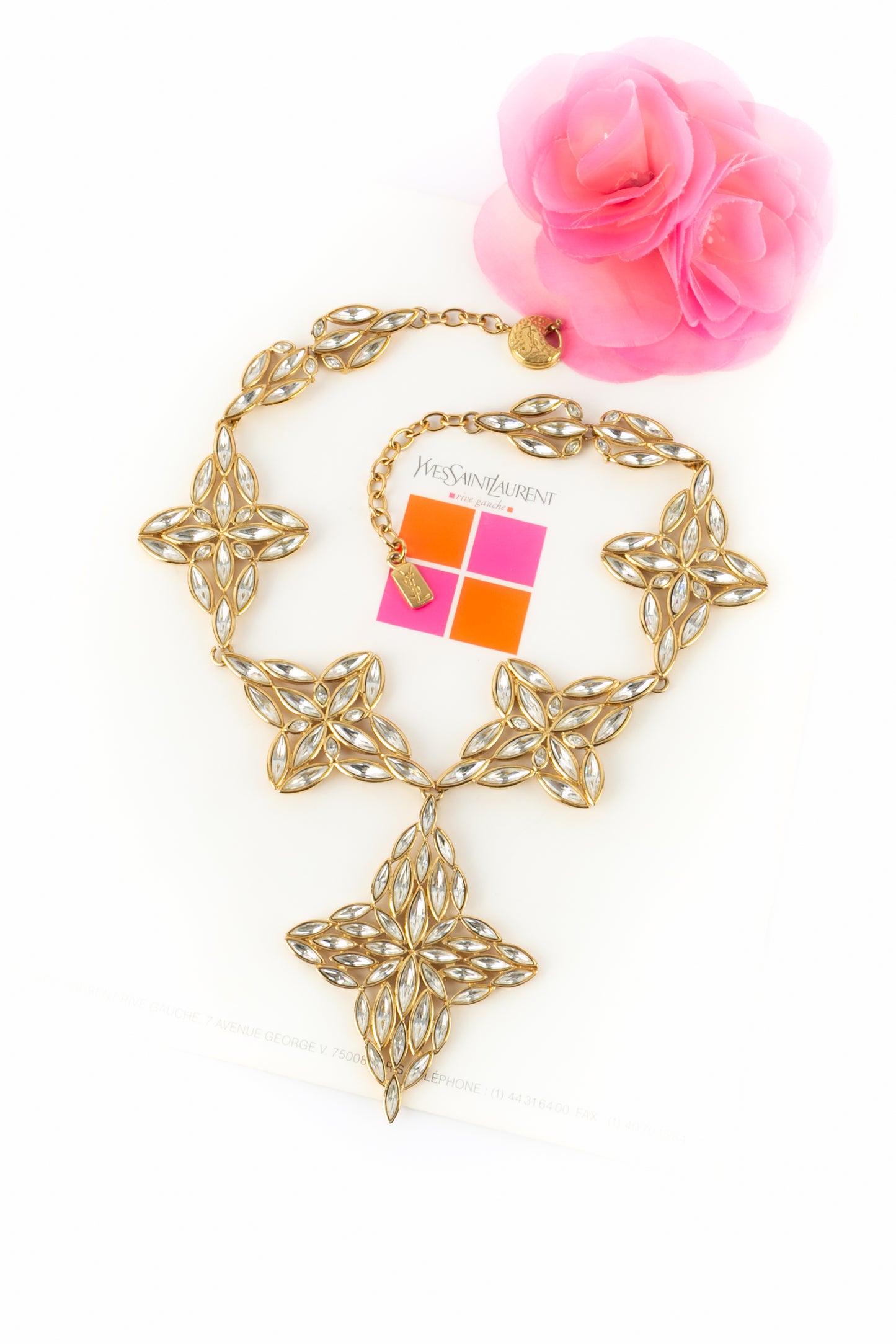 Collier strassé Yves Saint Laurent