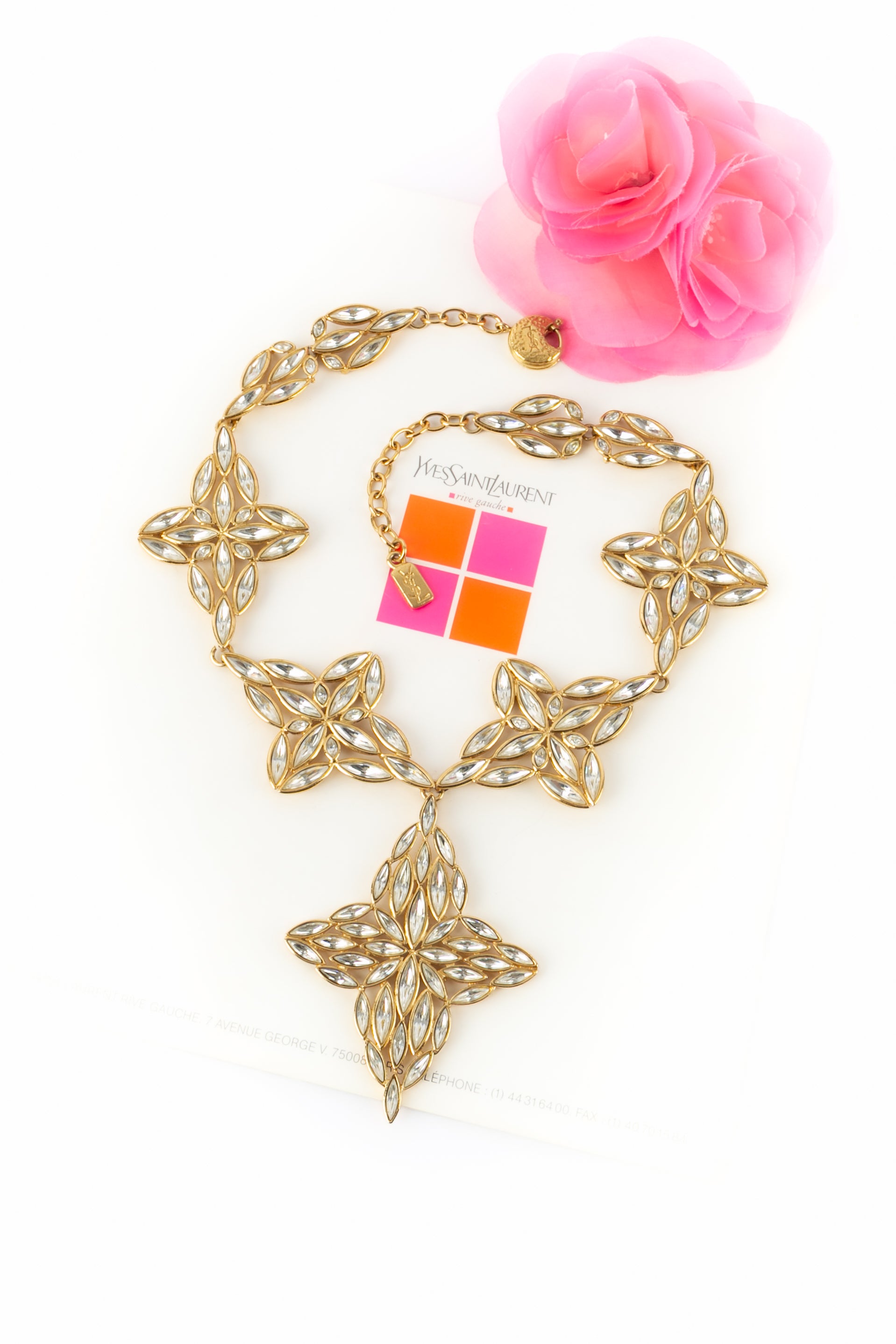 Collier strassé Yves Saint Laurent