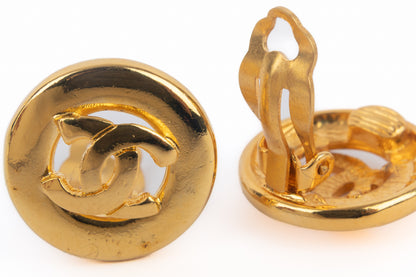 Boucles d'oreilles cc Chanel 1980's