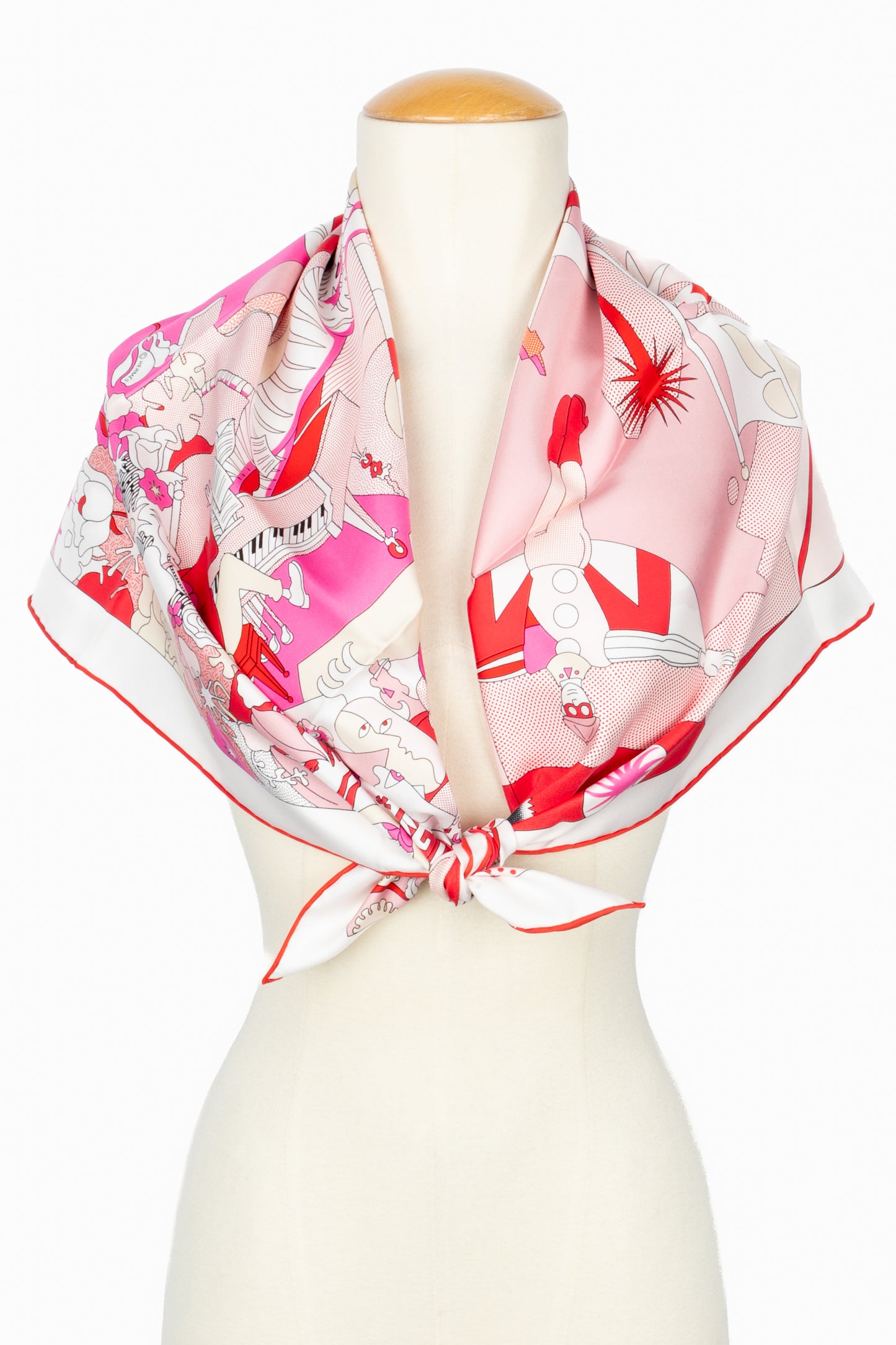 Carré / Foulard "ça décoiffe" Hermès