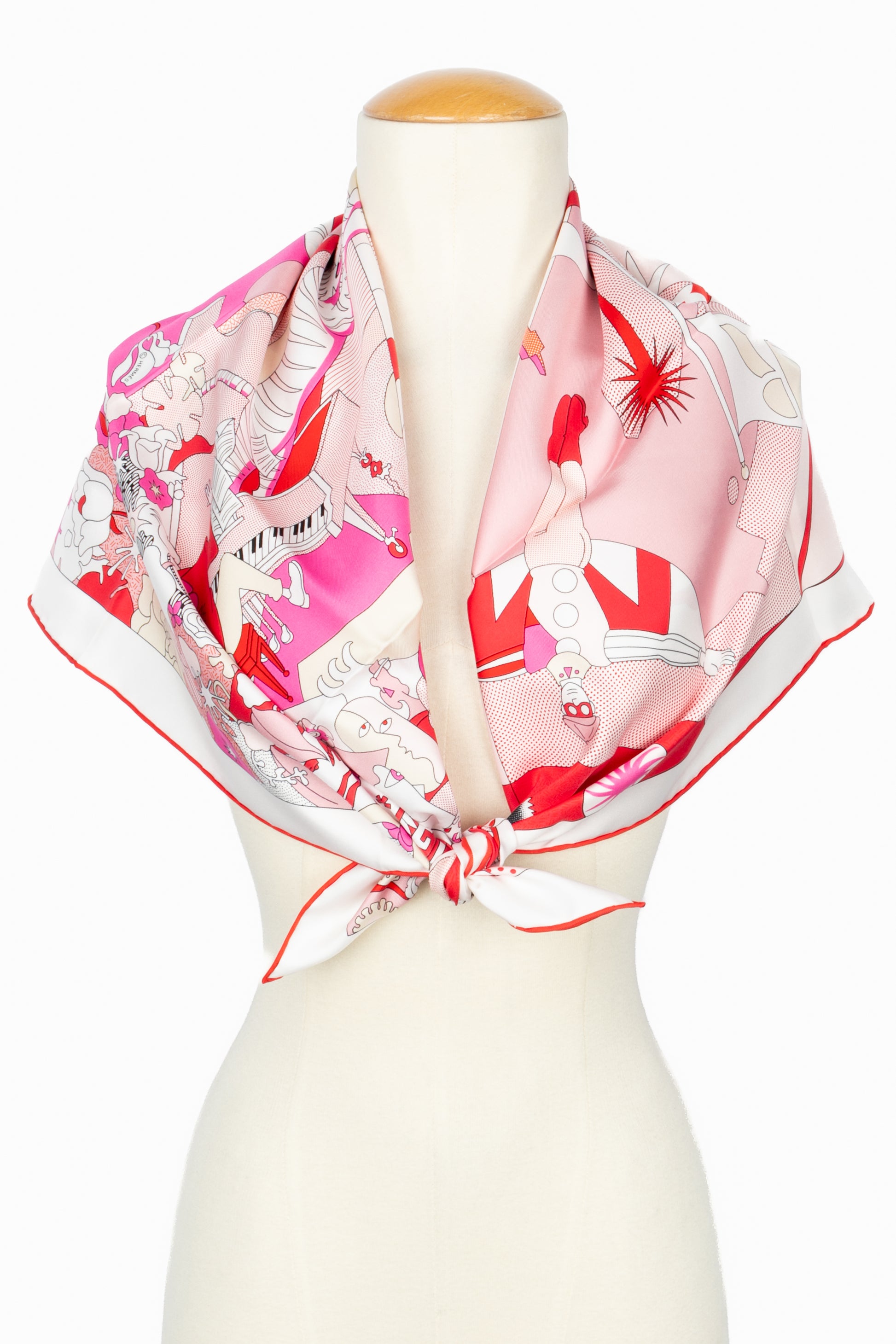 Carré / Foulard "ça décoiffe" Hermès