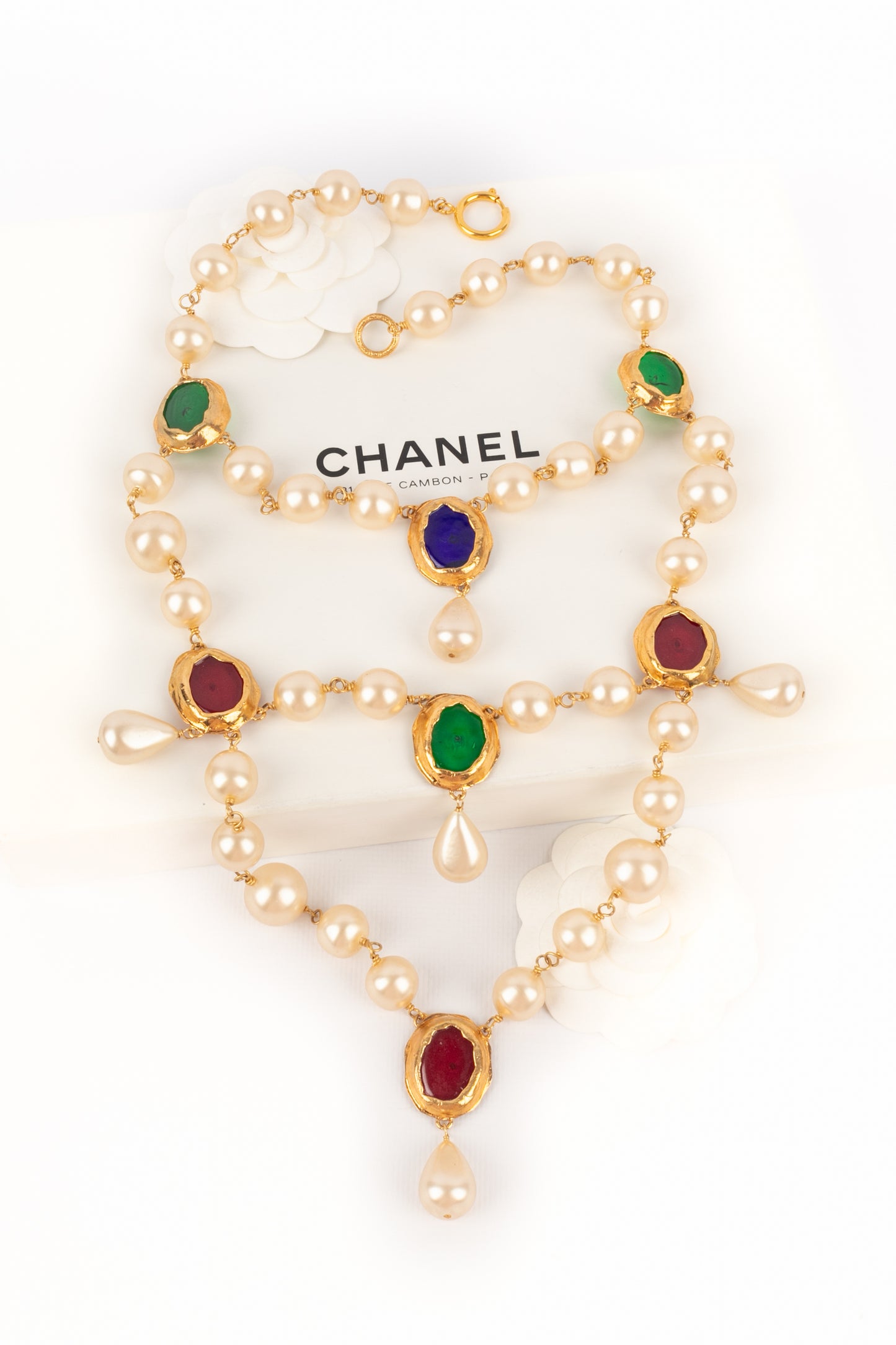 Collier plastron Chanel 1990's