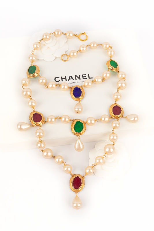 Collier plastron Chanel 1990's