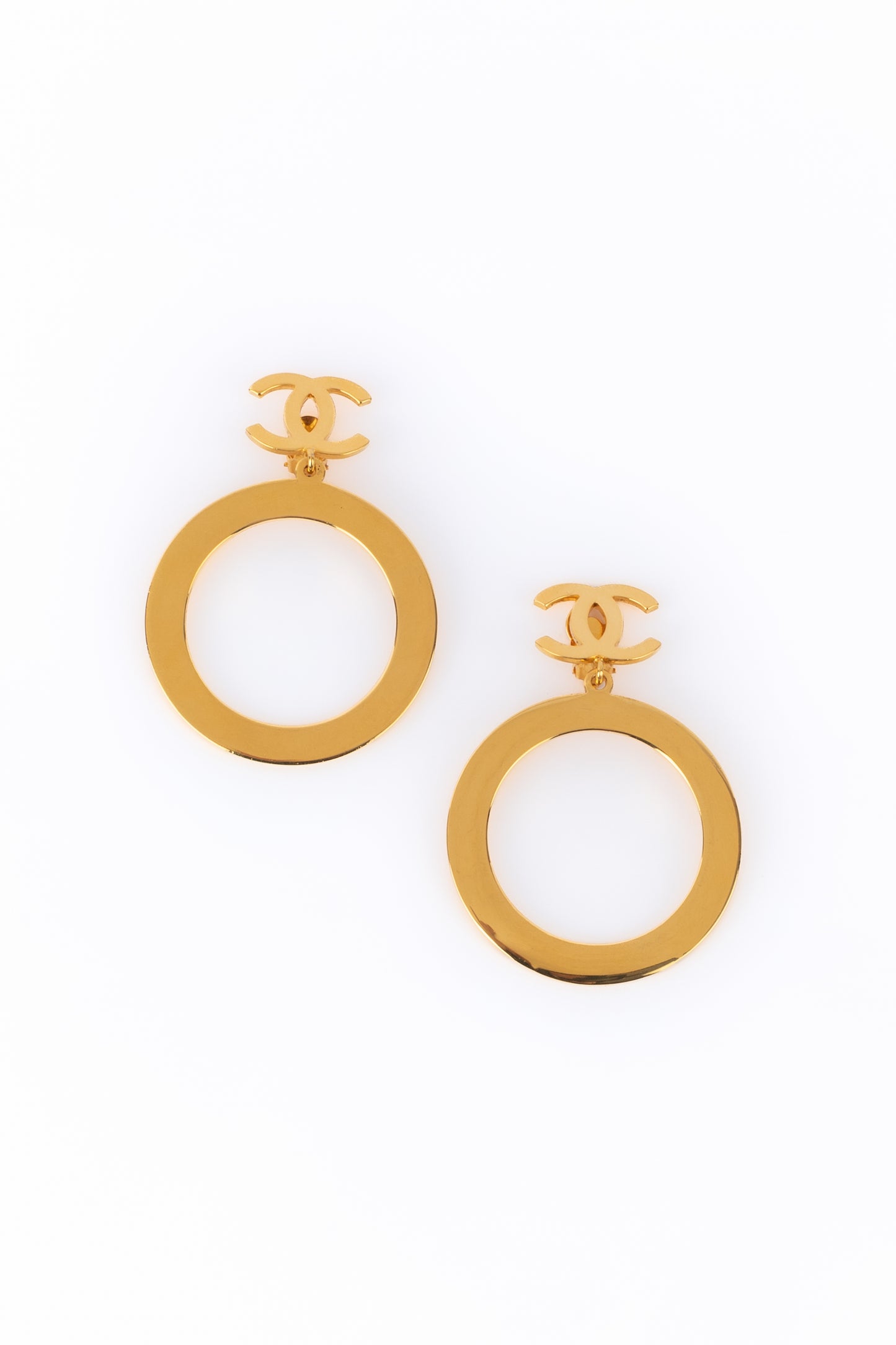 Boucles d'oreilles cc Chanel 1989-1990