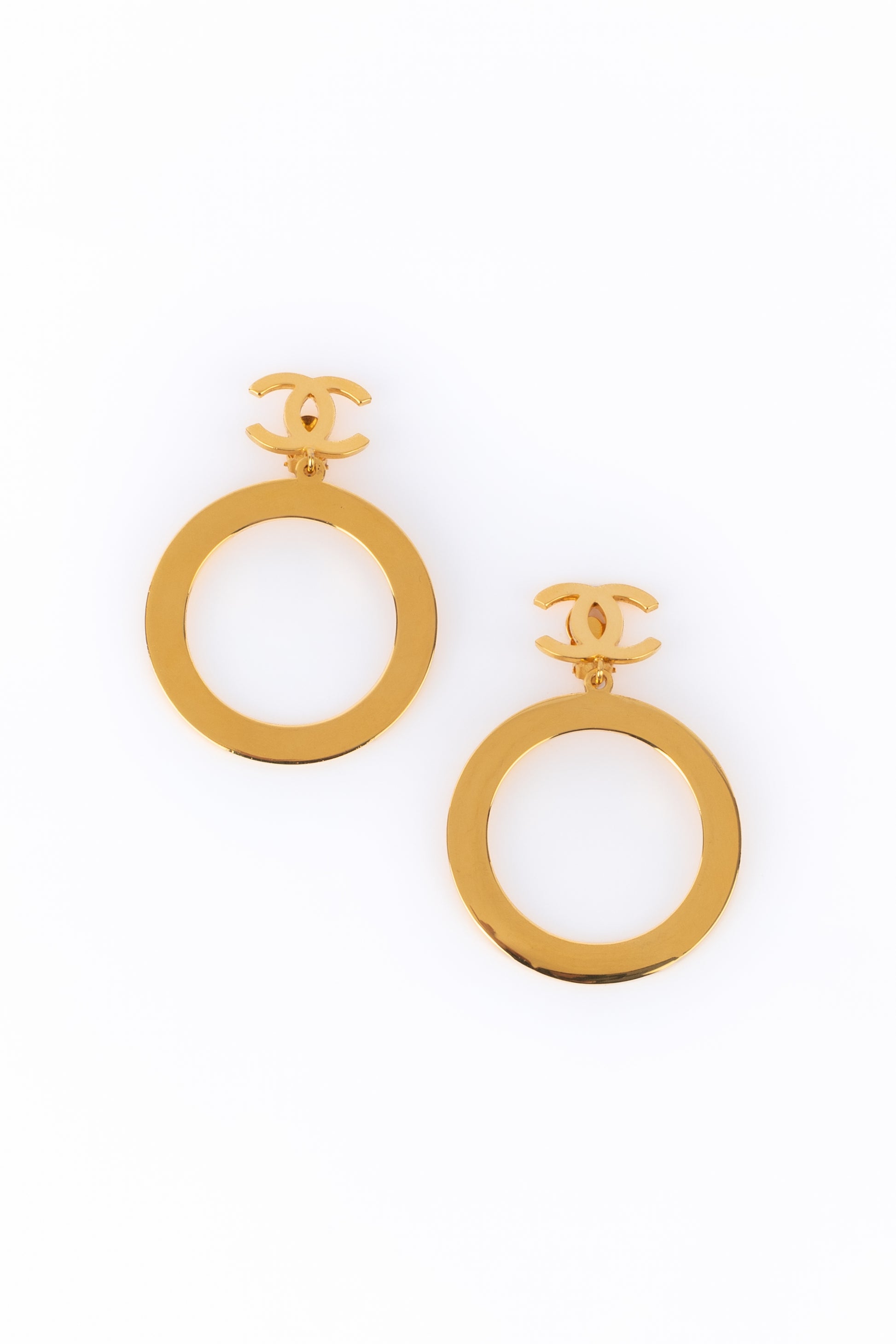 Boucles d'oreilles cc Chanel 1989-1990