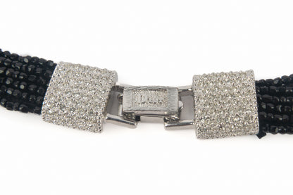 Collier de perles noires Dior 