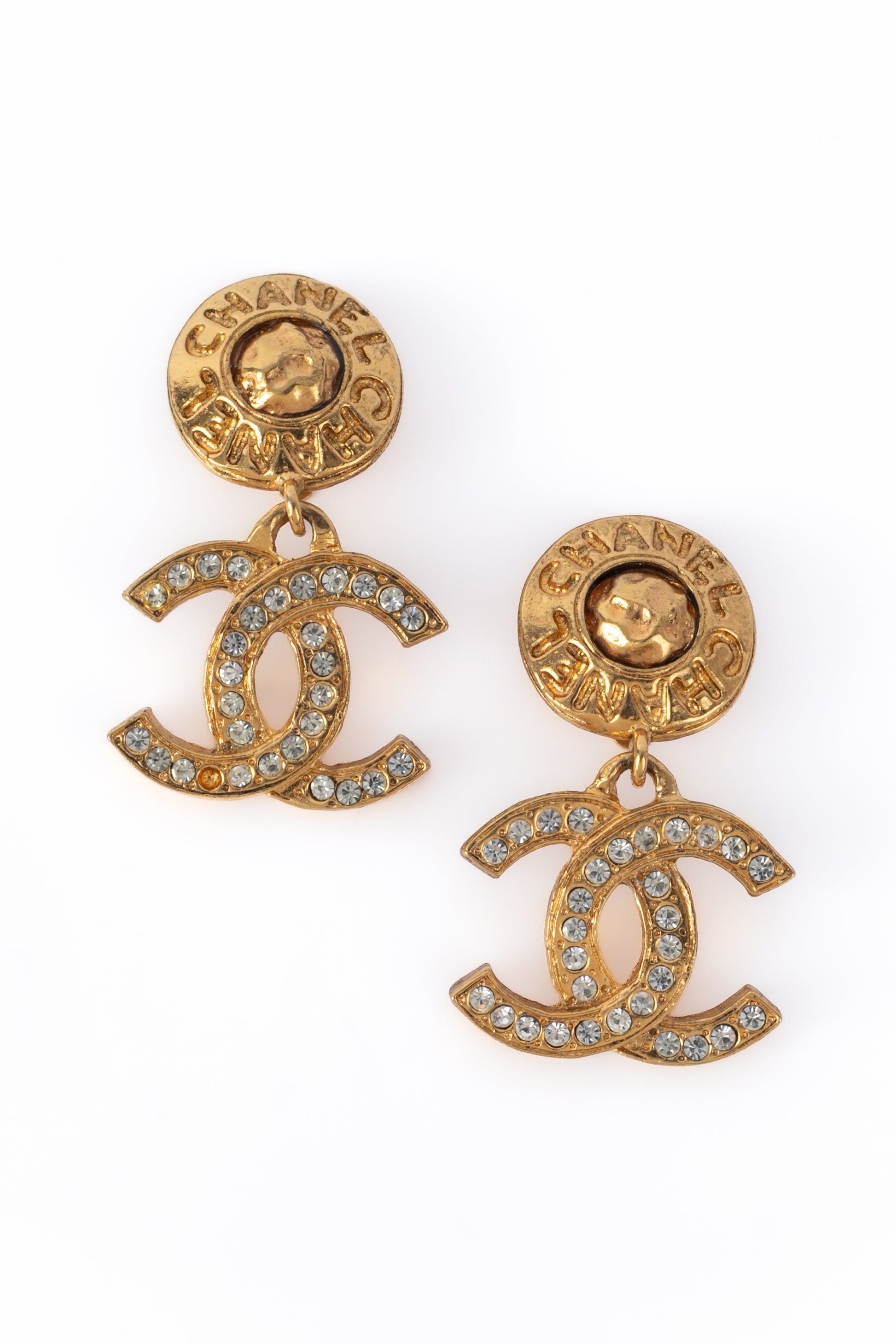 Boucles d'oreilles cc Chanel 1990's