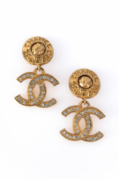 Boucles d'oreilles cc Chanel 1990's