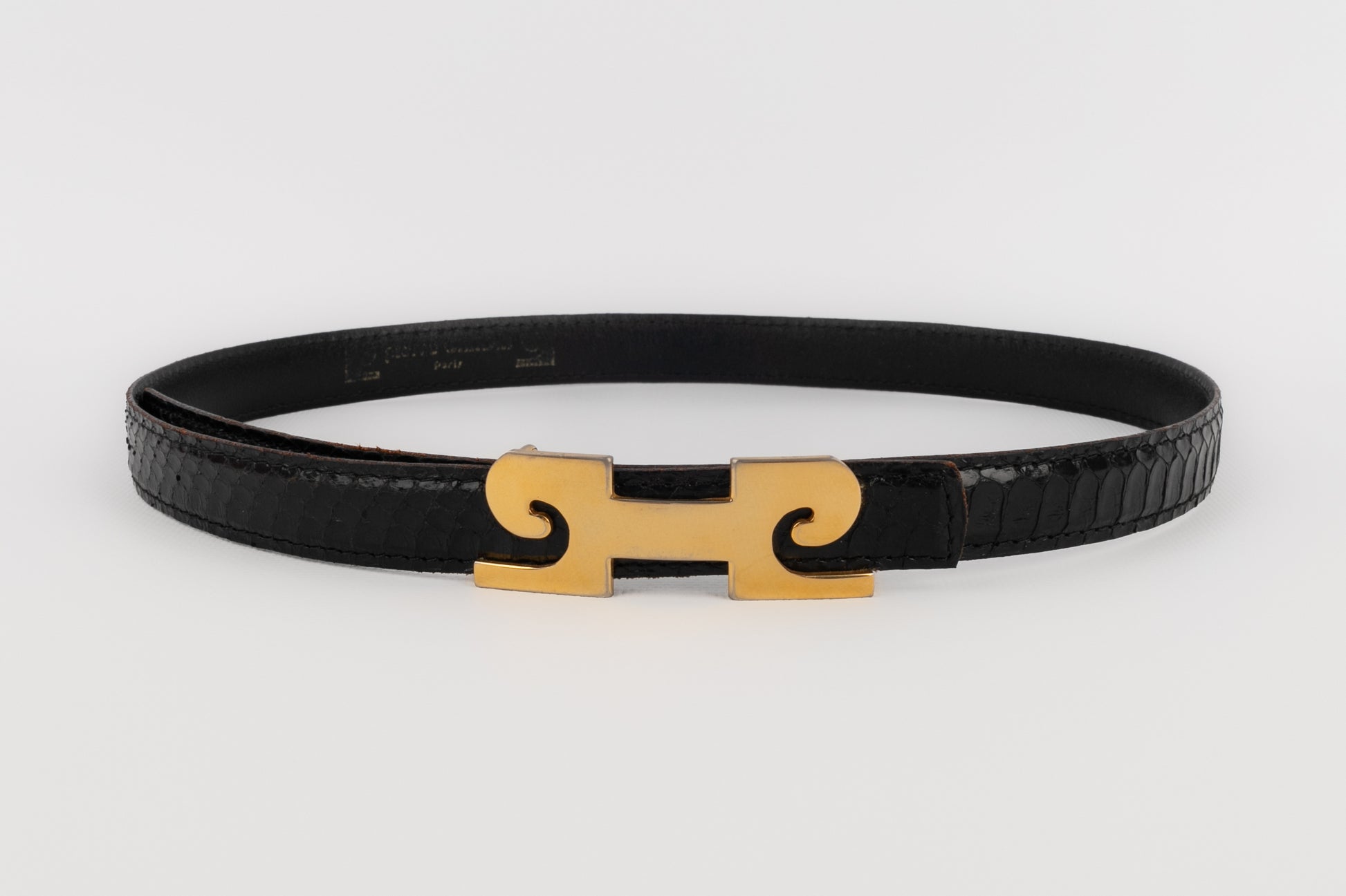 Ceinture en serpent Pierre Cardin