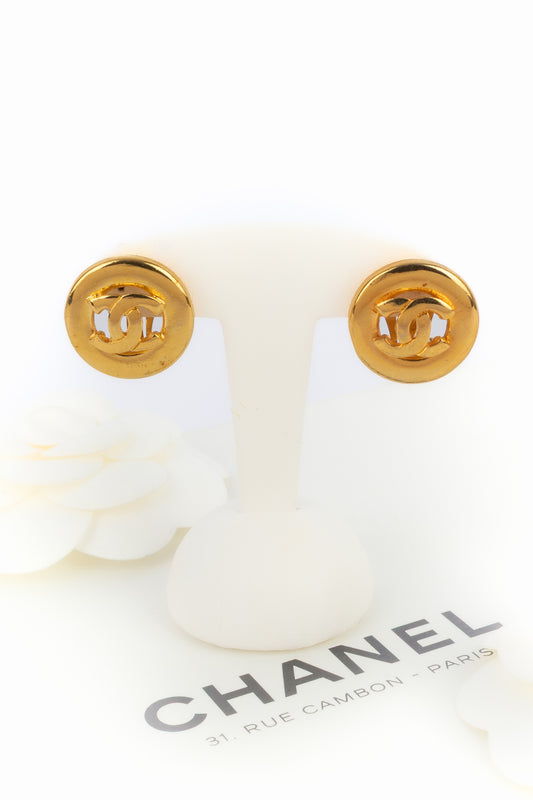 Boucles d'oreilles cc Chanel 1980's