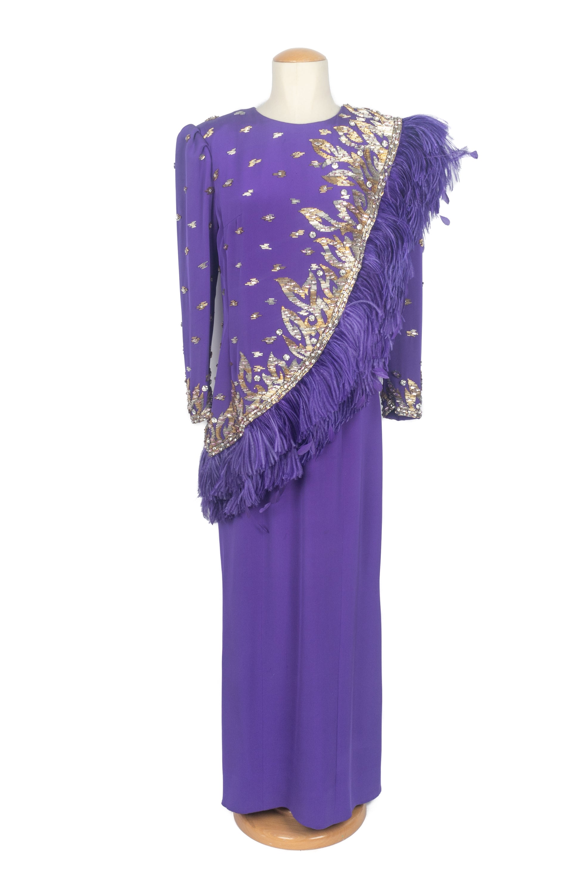 balmain purple dress Balmain - Purple sheath dress AF0RI013KE25