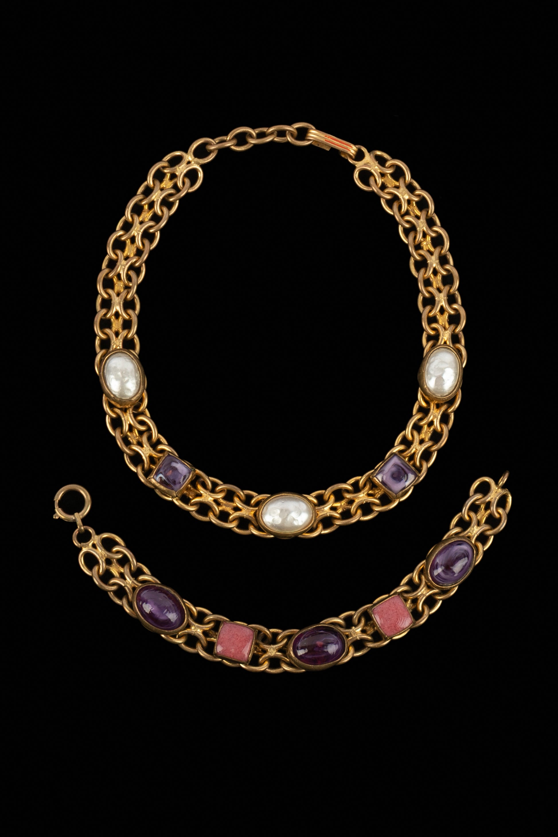 Parure Chanel X atelier Denez circa 1975
