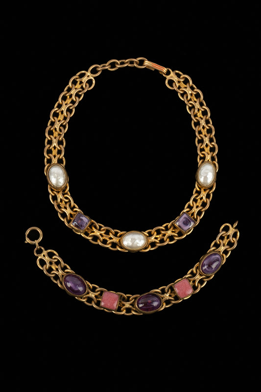 Parure Chanel X atelier Denez circa 1975