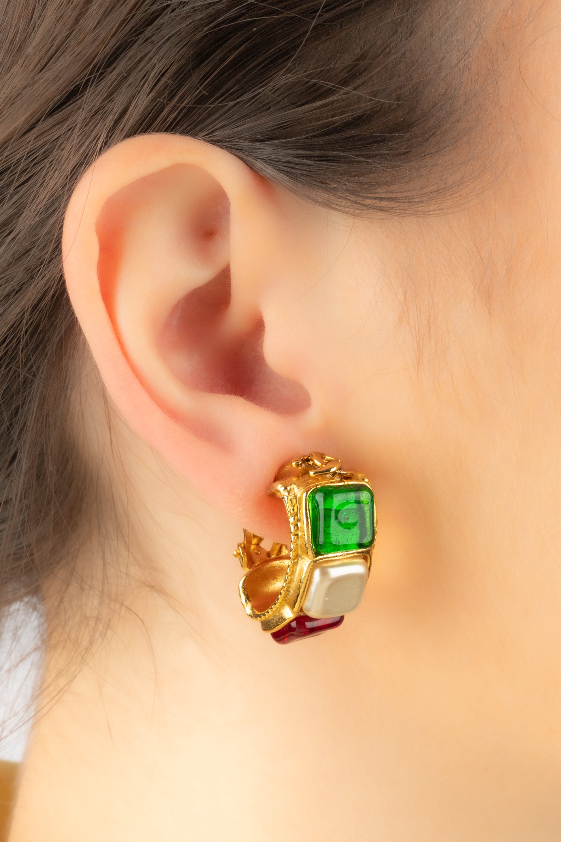 Boucles d'oreilles Chanel hiver 1997