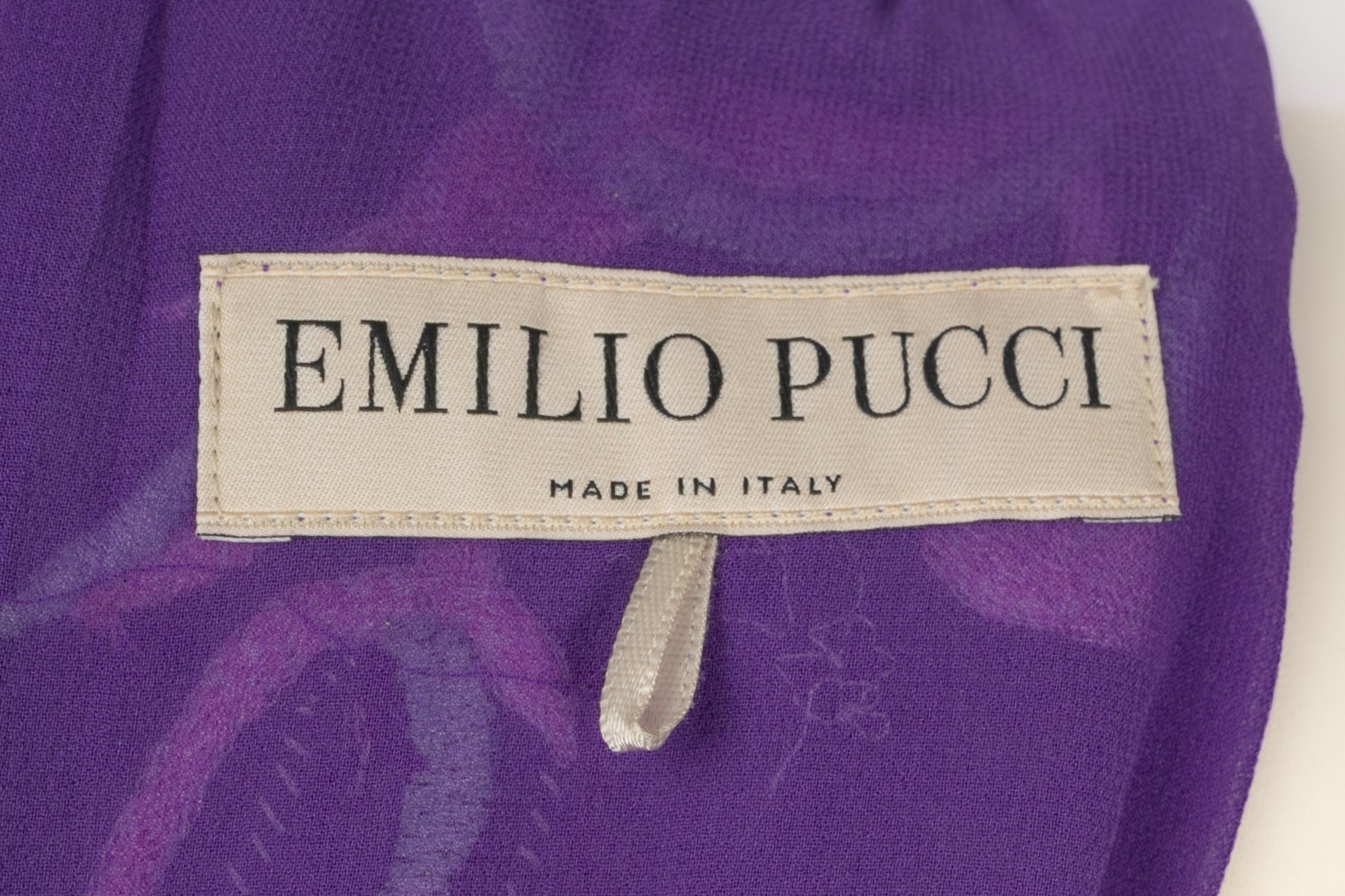 Longue robe en soie Emilio Pucci
