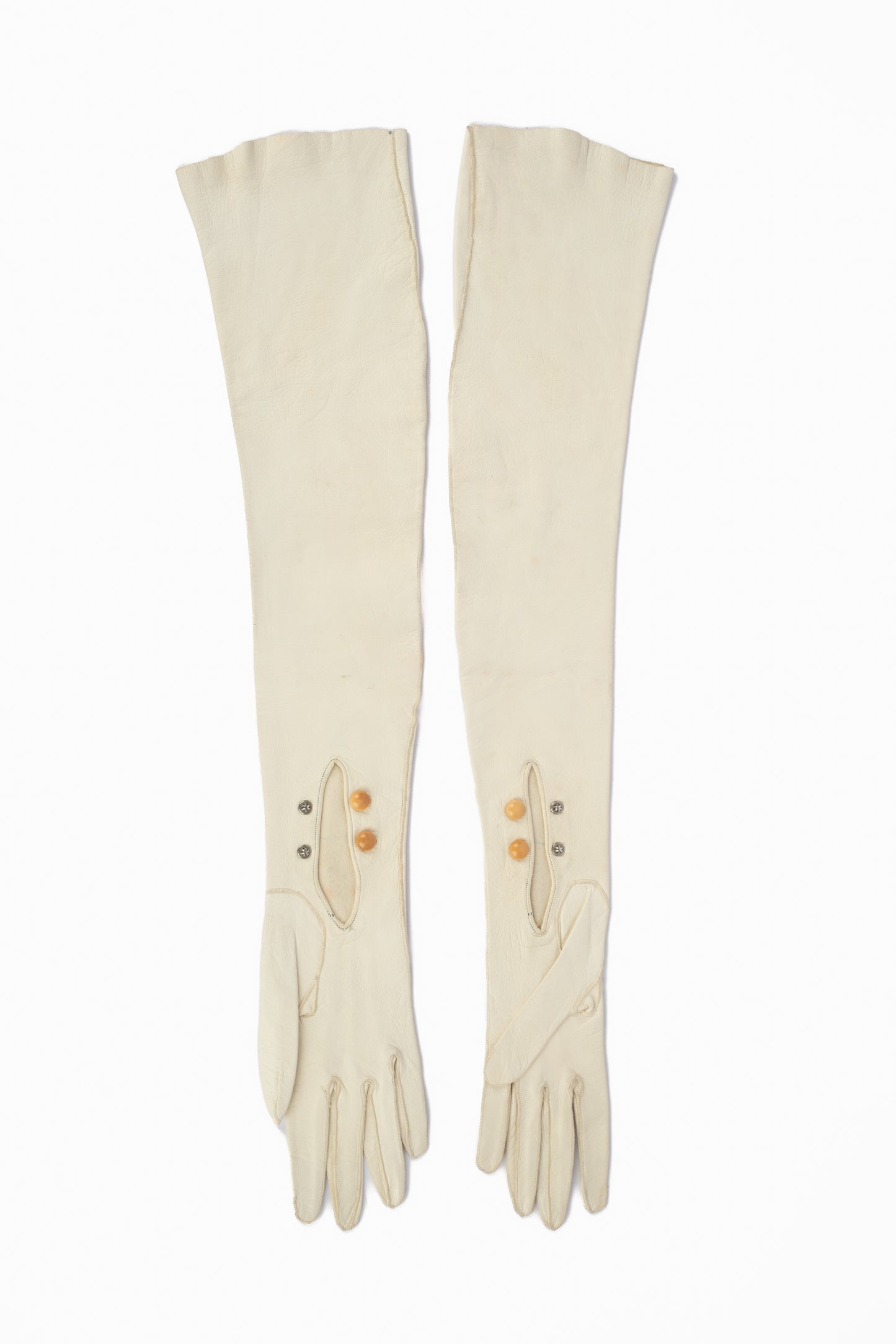 Longs gants vintage en cuir