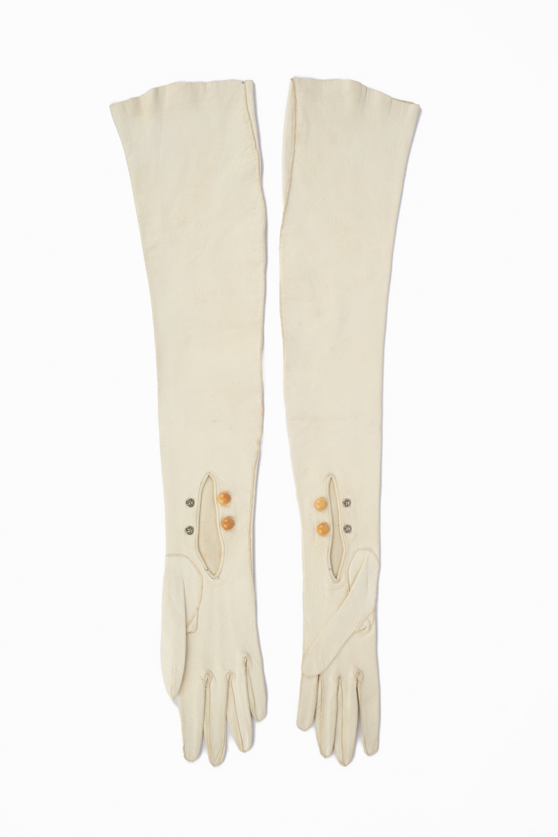 Longs gants vintage en cuir