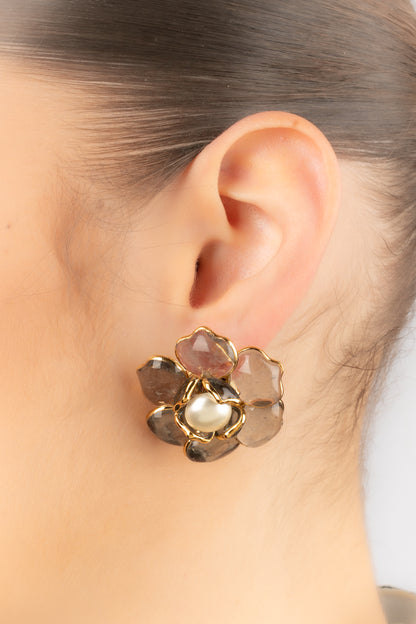 Boucles d'oreilles fleur Augustine