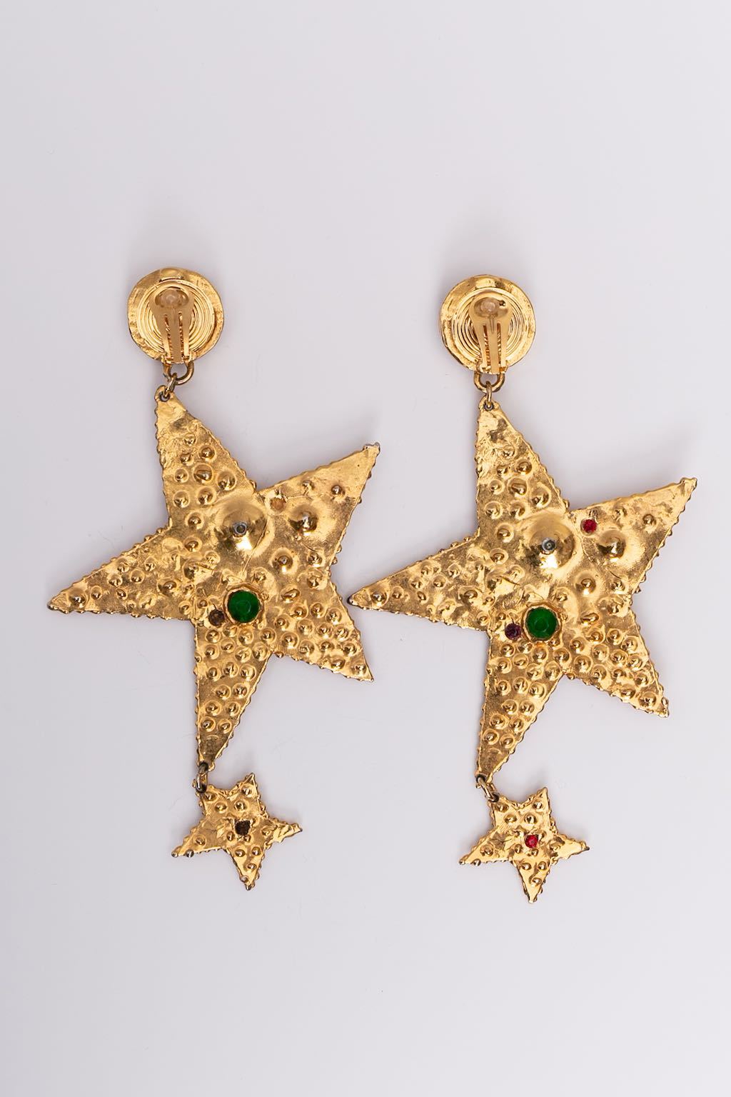 Boucles d'oreilles étoiles Louis Feraud (Attribuées à)