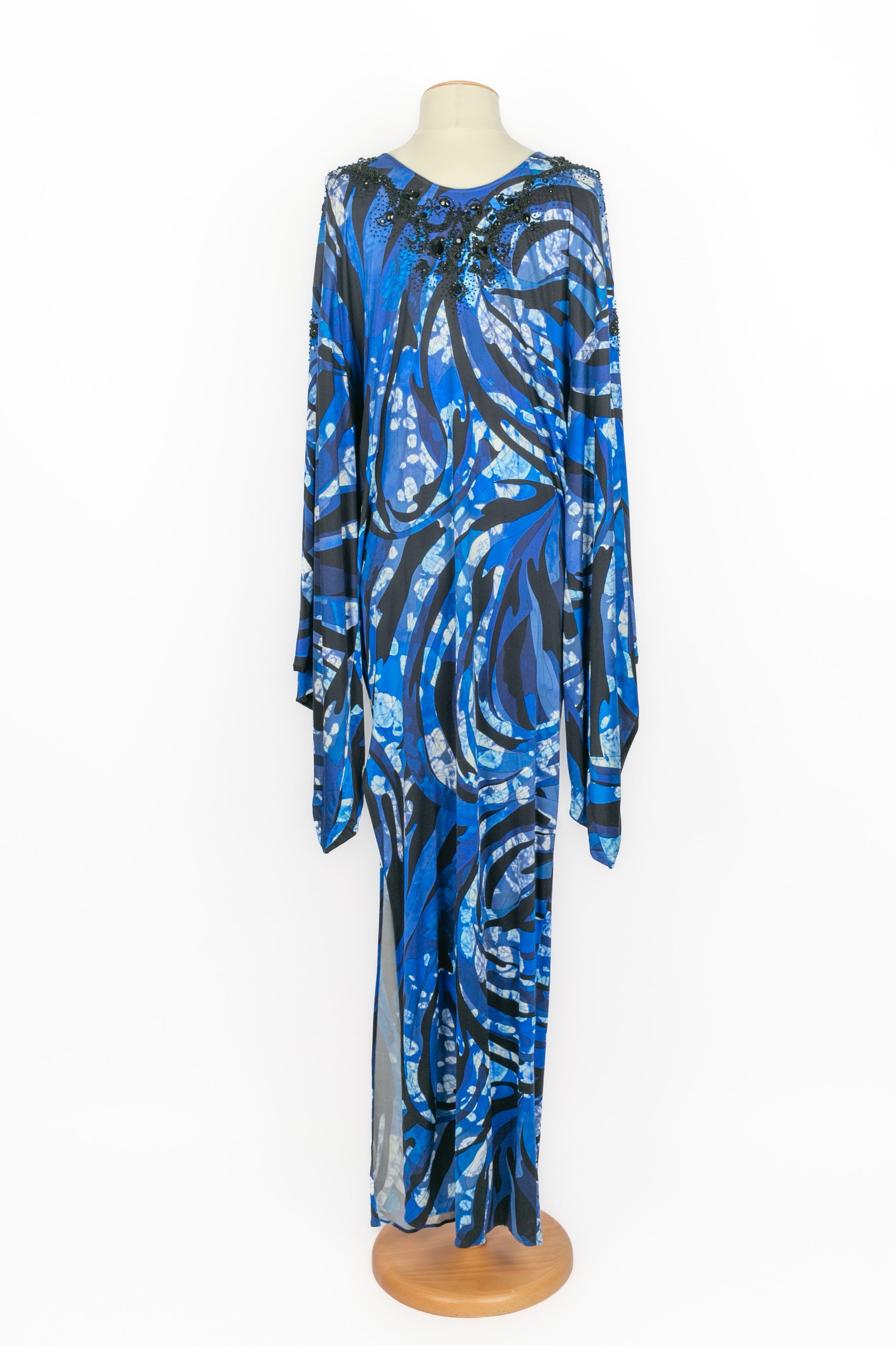 emilio pucci dresses 1960's Pastel Geometric Long Sleeve Dress Waist up to 28 Emilio Pucci Silk Dress |