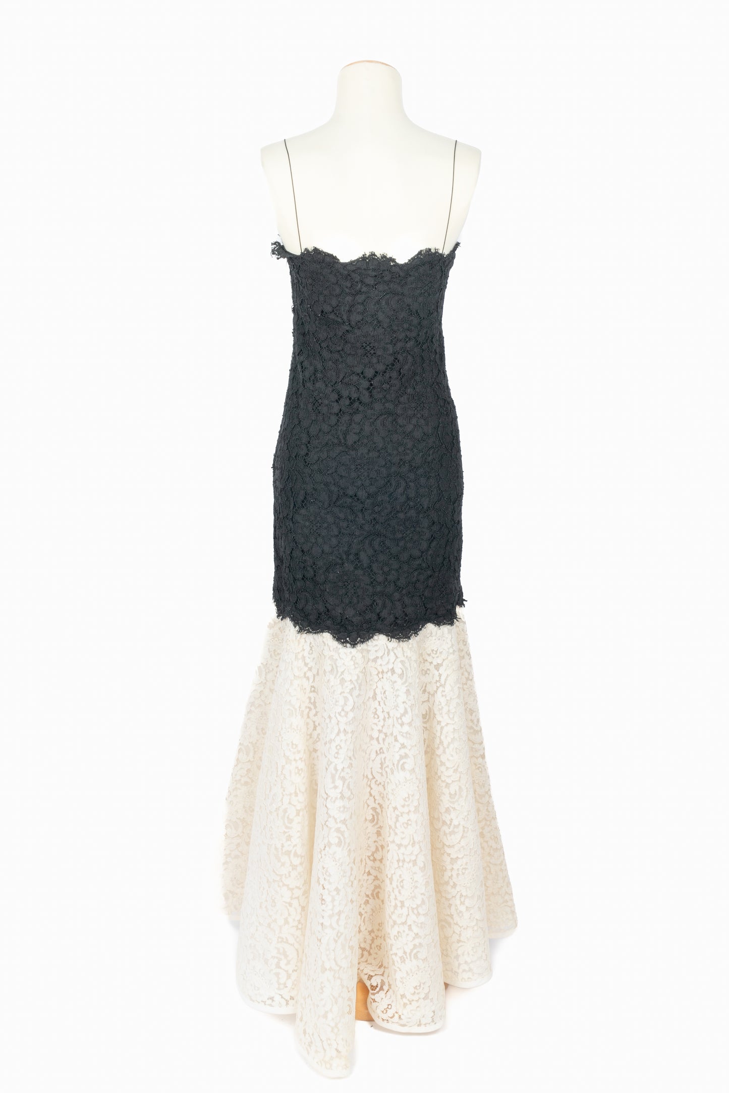 Robe en guipue Yves Saint Laurent Haute Couture 