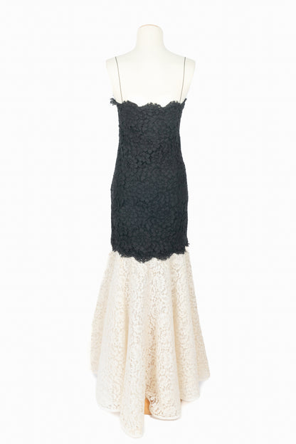 Robe en guipue Yves Saint Laurent Haute Couture 