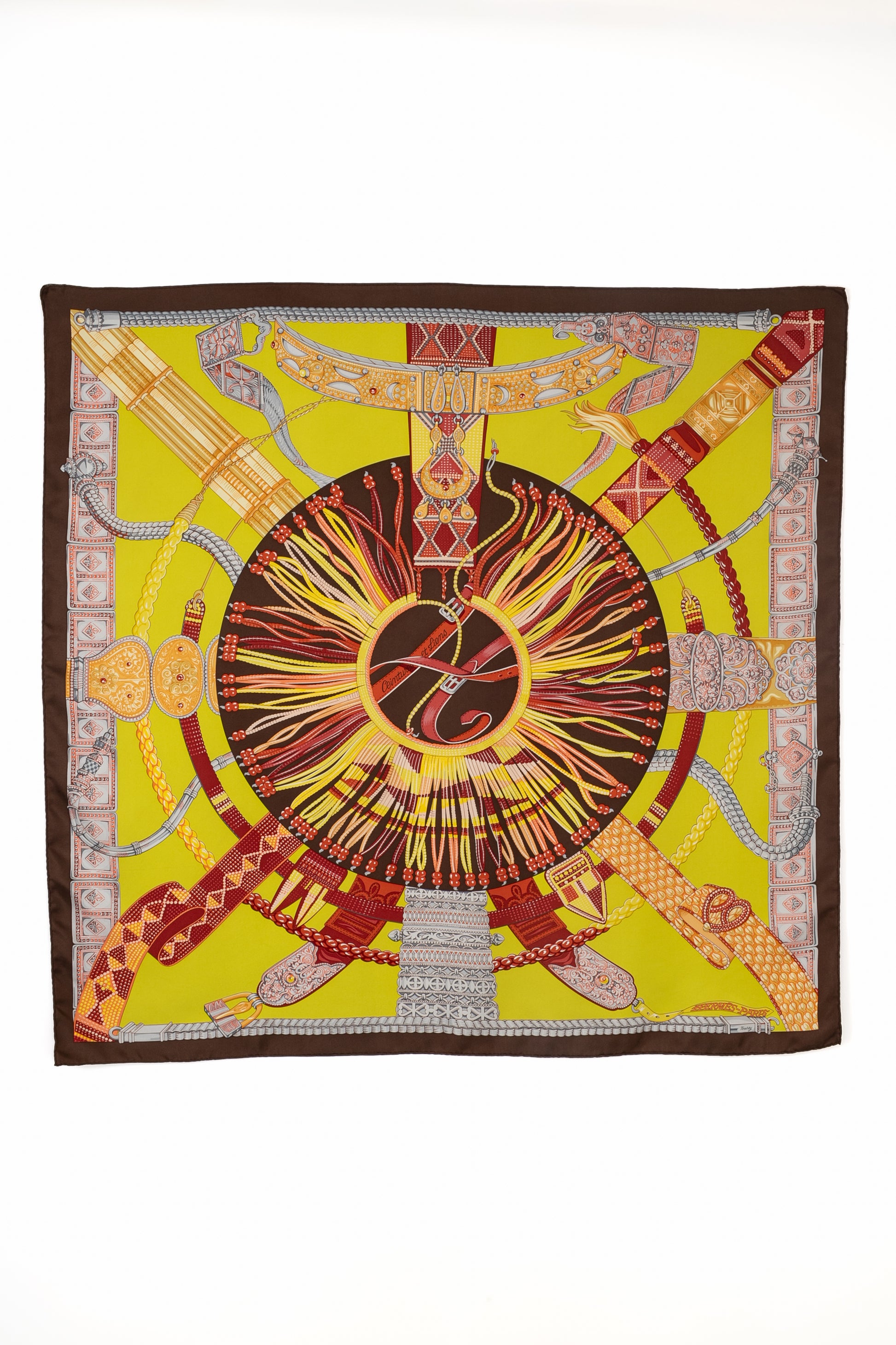 Foulard / Carré "Ceintures et Liens" Hermès