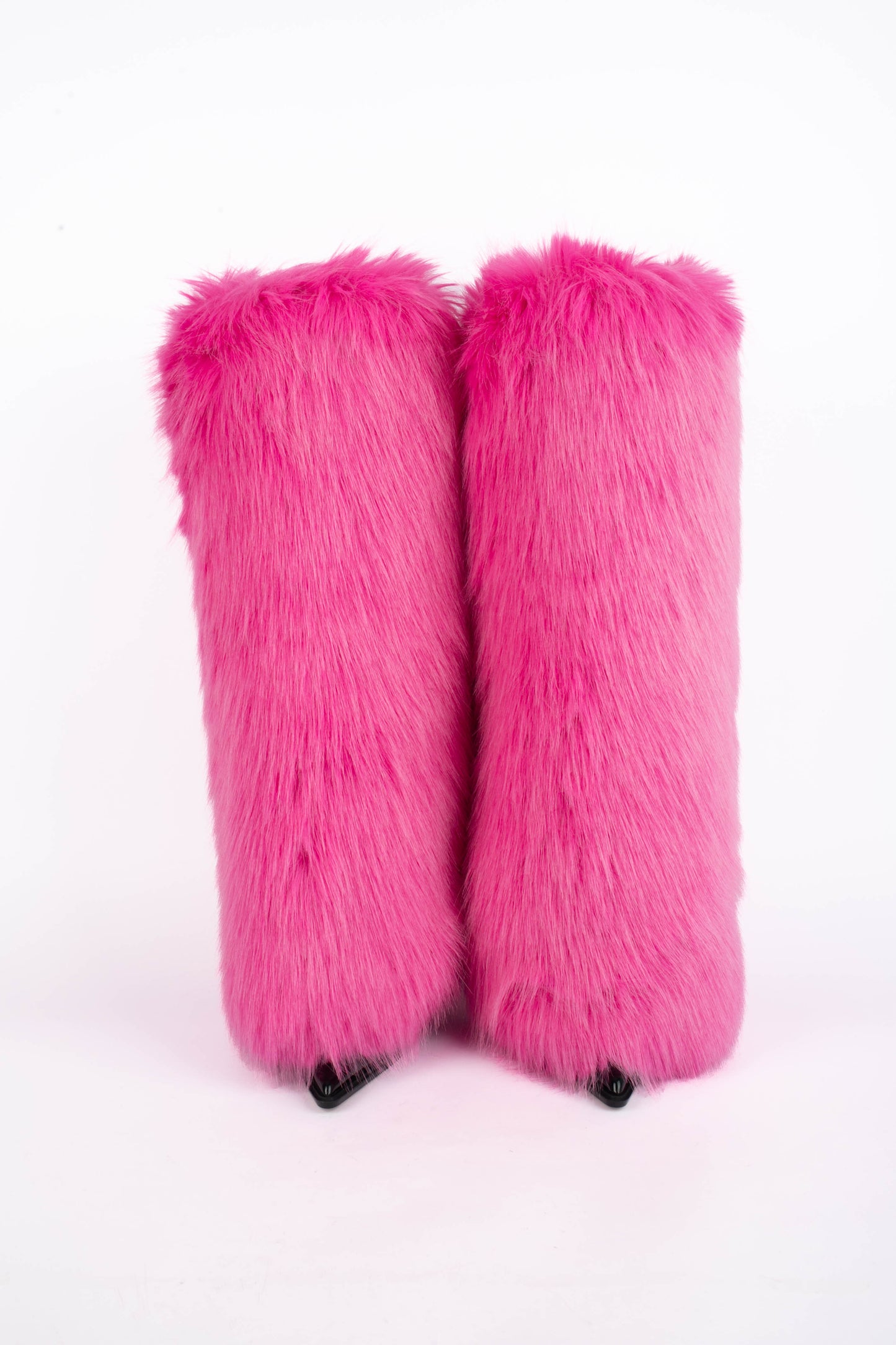 Bottes en fausse fourrure Alexandre Vauthier 2024