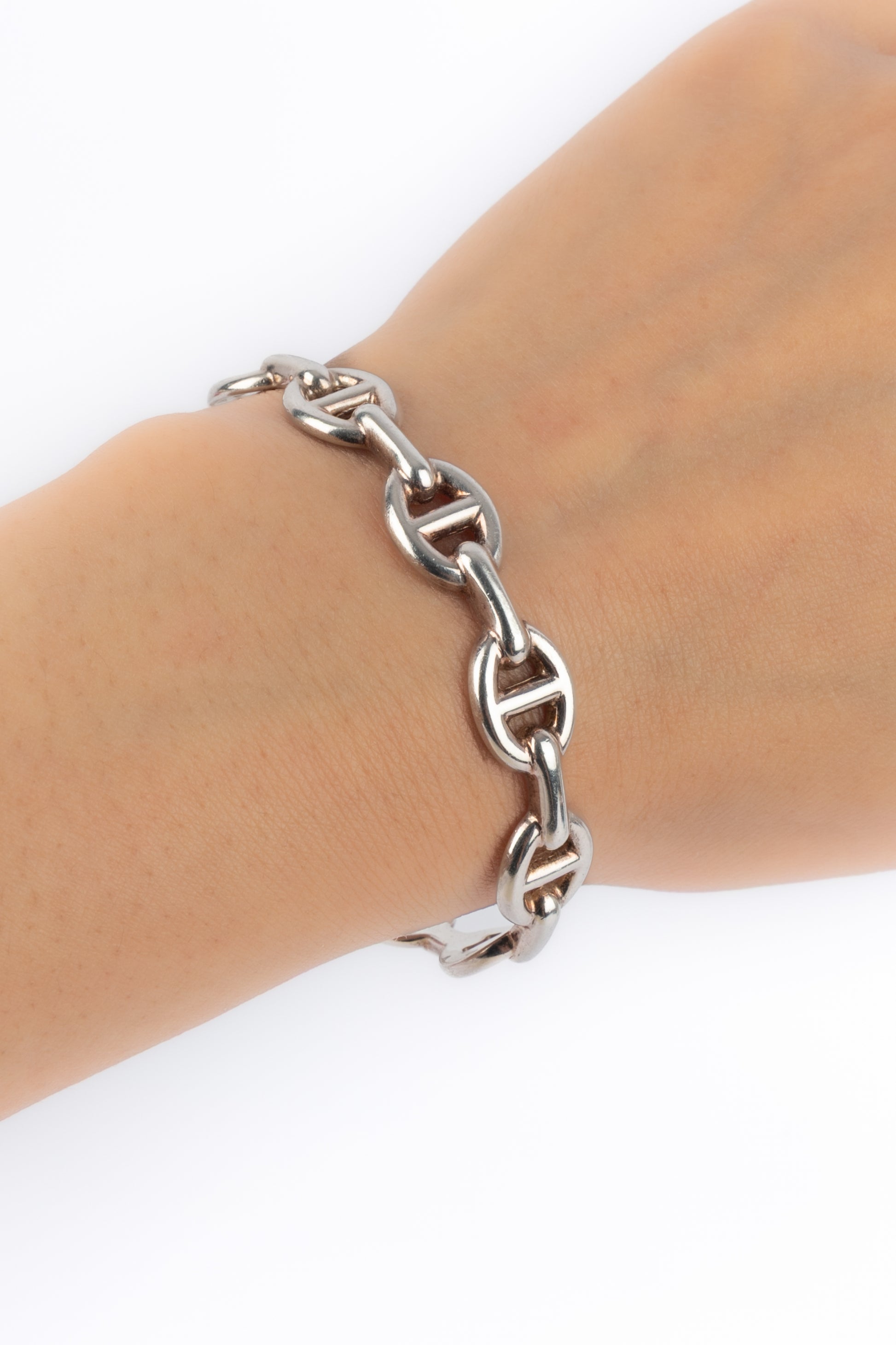 Bracelet "chaîne d'ancre enchainée" Hermes