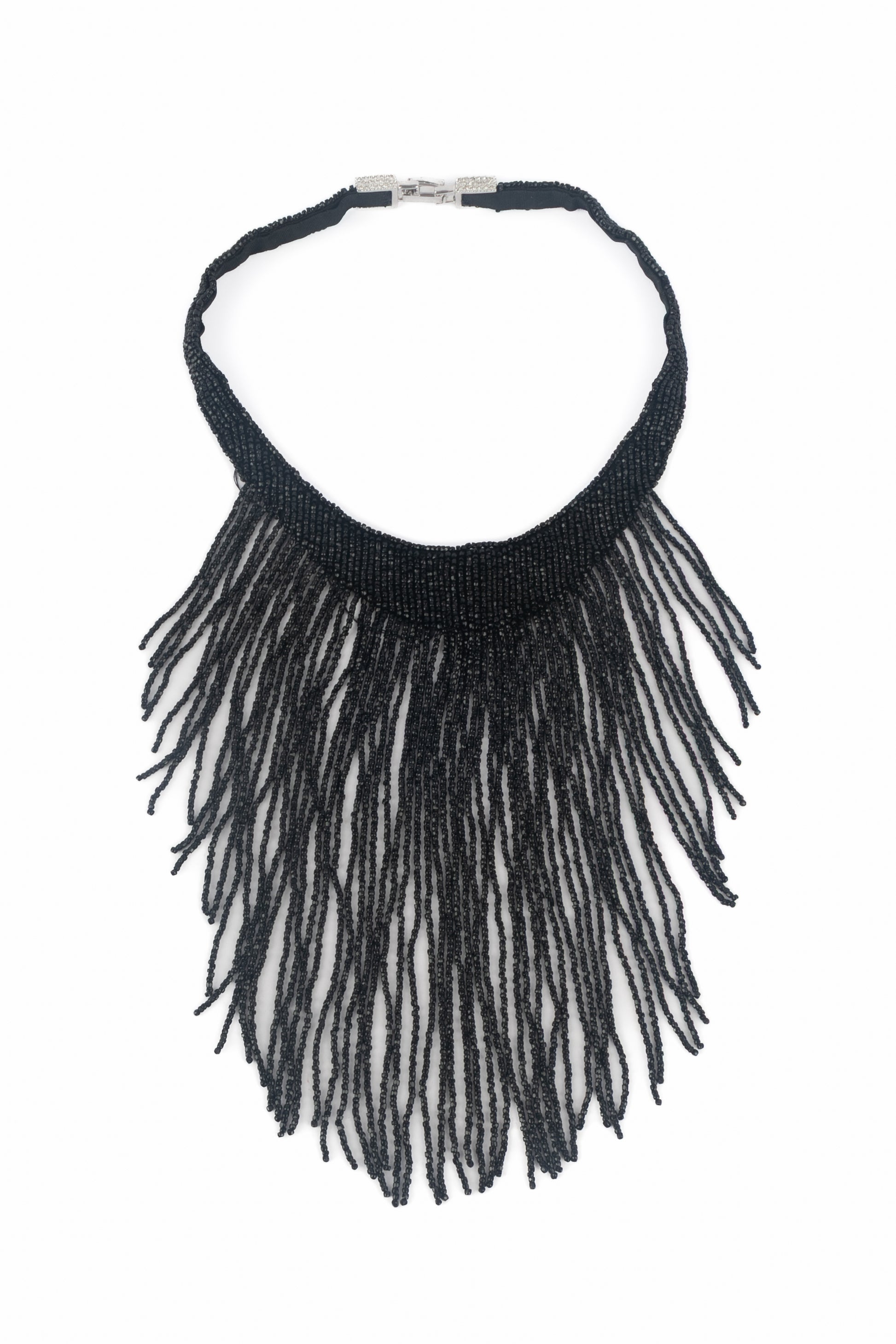 Collier de perles noires Dior 