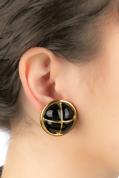 Boucles d'oreilles Chanel Haute Couture 1980's