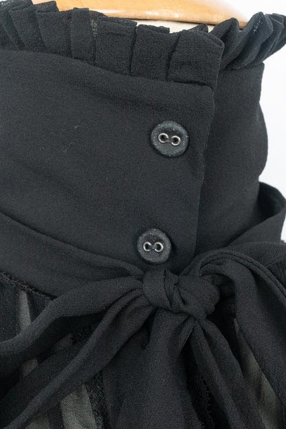 Robe en soie noire Roberto Cavalli