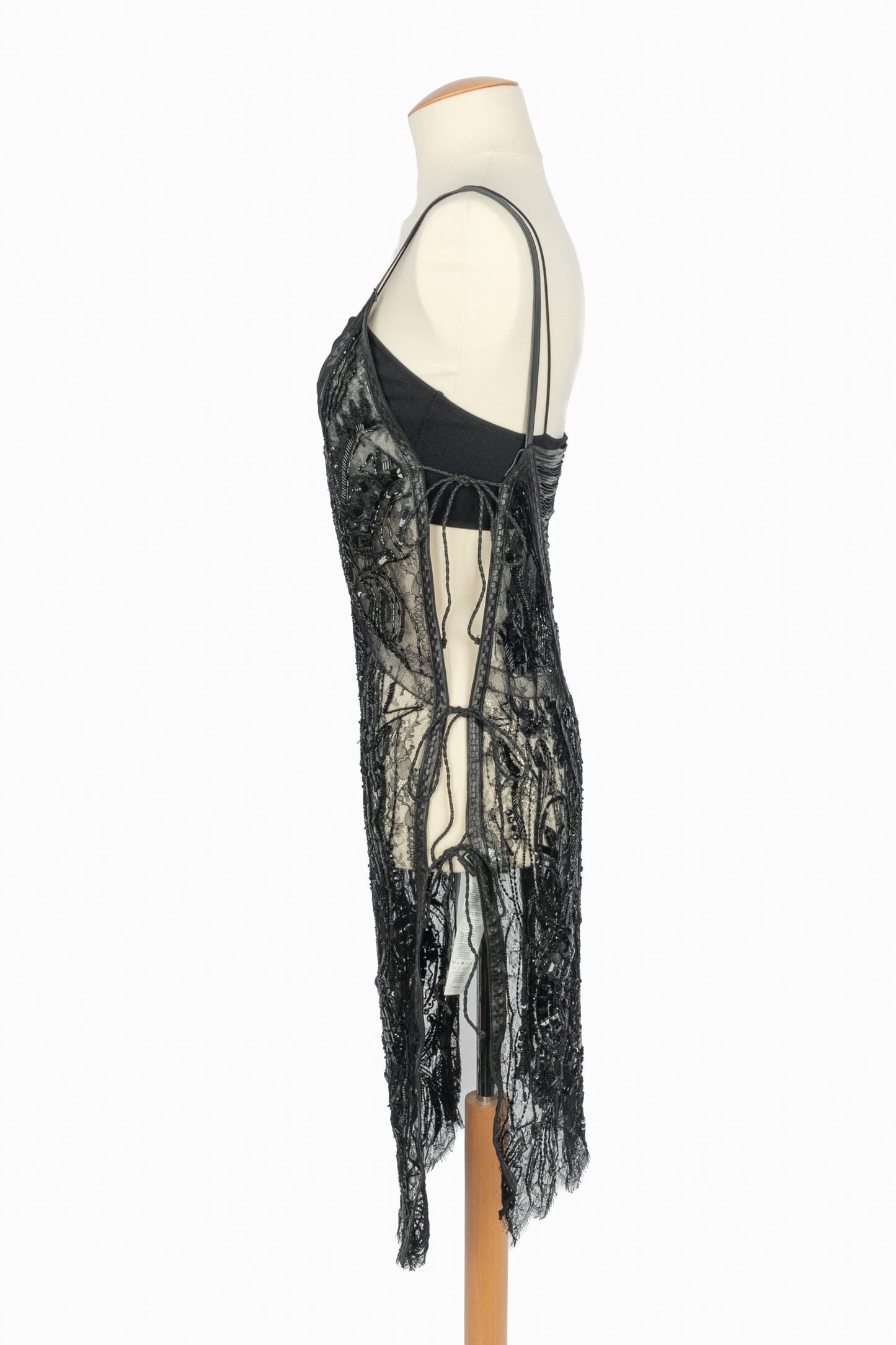 Robe noire Roberto Cavalli Printemps 2012