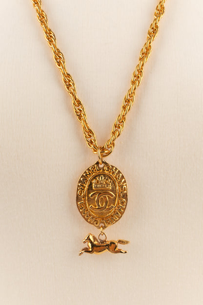 Collier pendentif Chanel 1980's