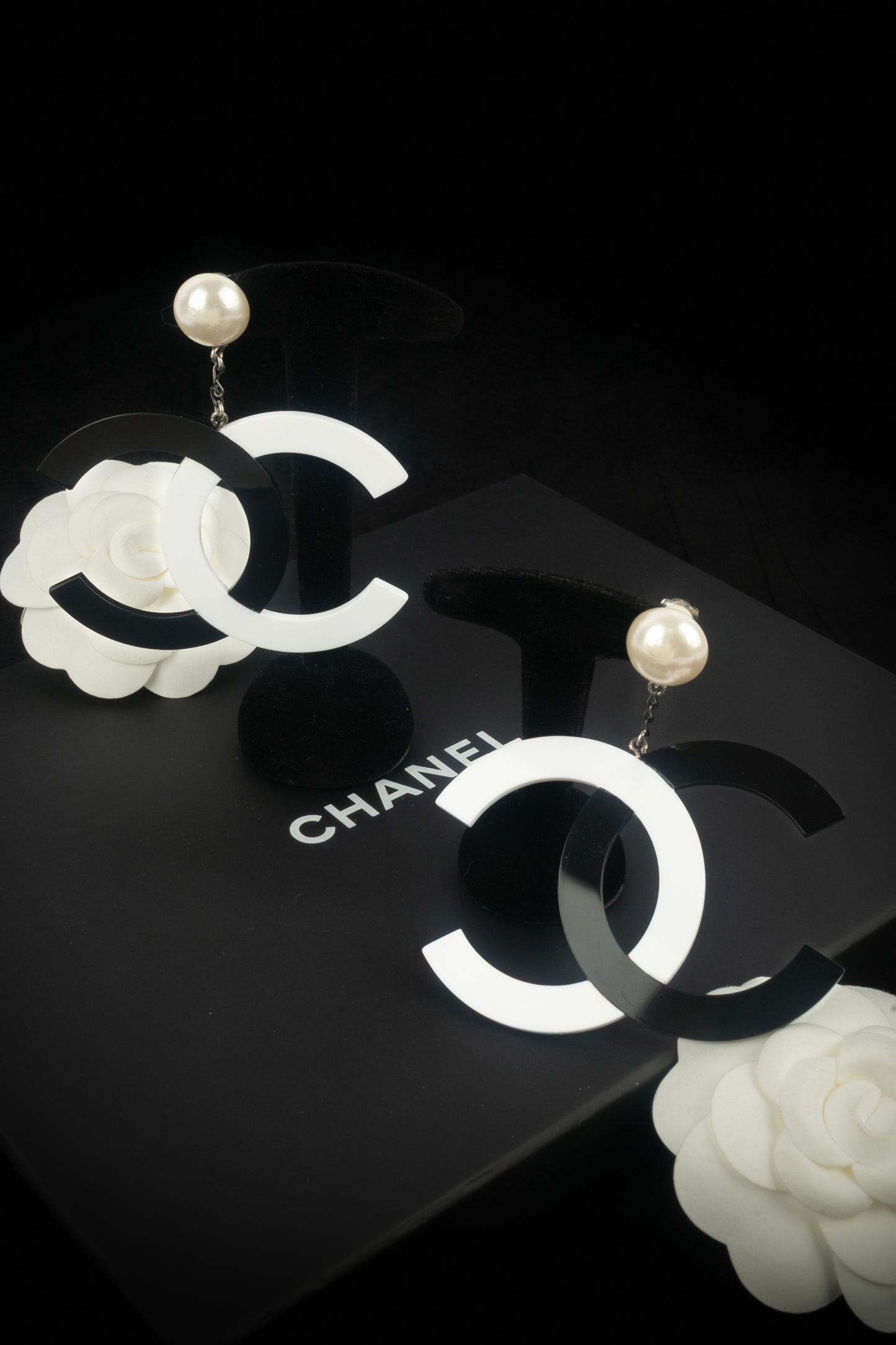 Boucles d'oreilles cc Chanel 1996