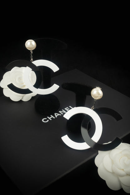 Boucles d'oreilles cc Chanel 1996