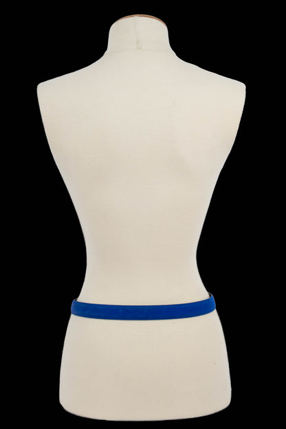 Ceinture en cuir bleu Yves Saint Laurent