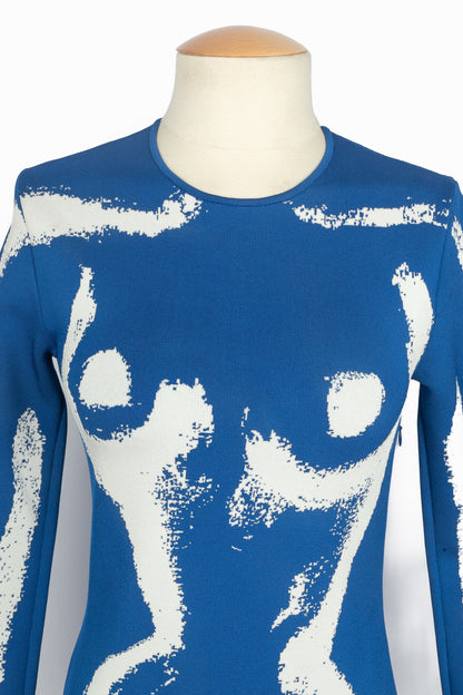 Robe "Trompe l'oeil" Schiaparelli Eté 2023