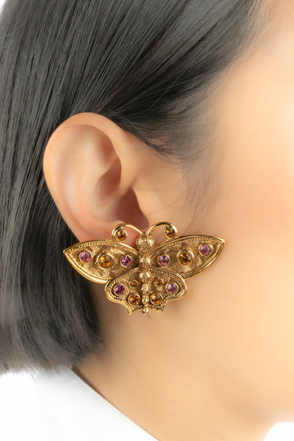 Boucles d'oreilles papillon Dior 