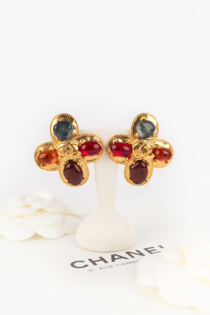 Boucles d'oreilles croix Chanel