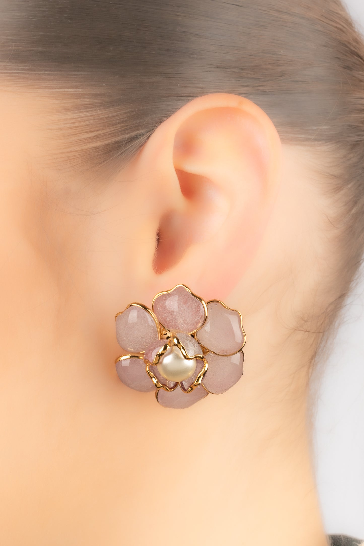 Boucles d'oreilles fleur Augustine