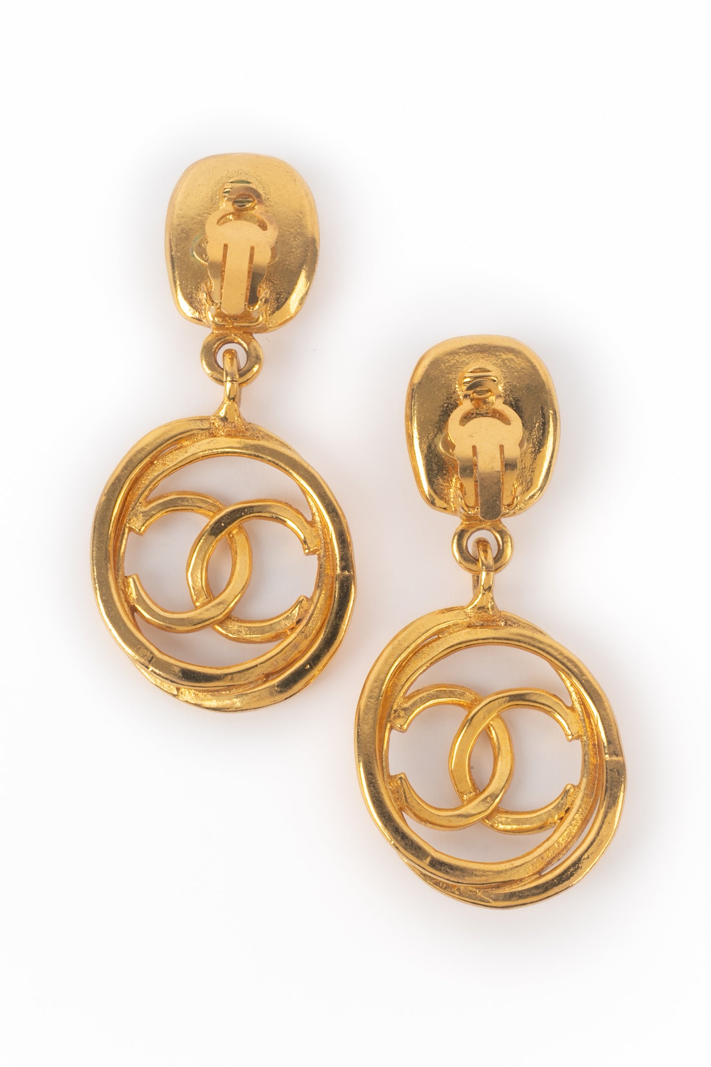 Boucles d'oreilles cc Chanel 1990's