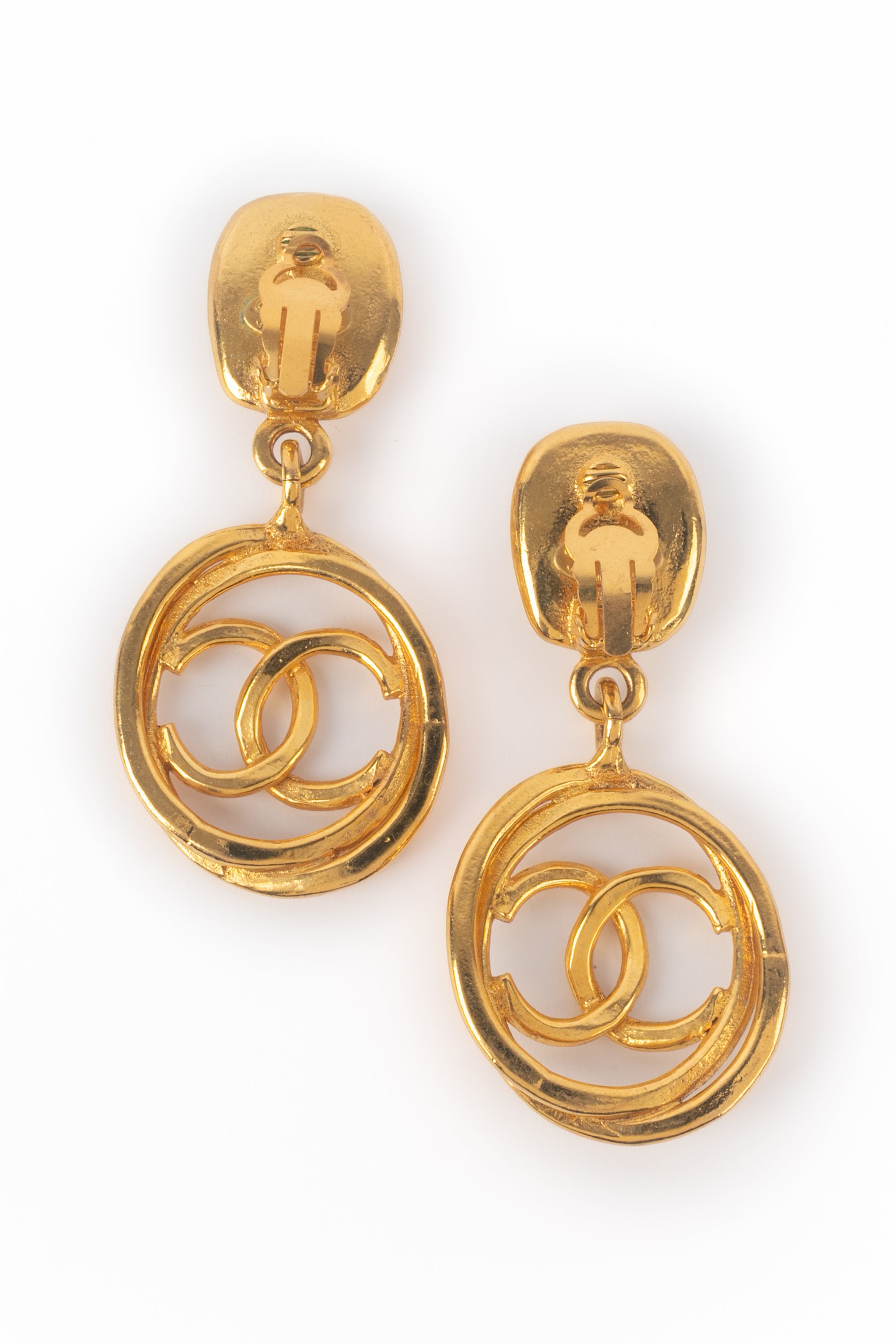 Boucles d'oreilles cc Chanel 1990's