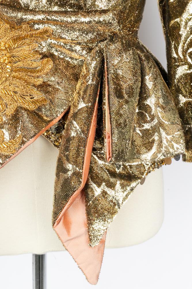 Veste dorée Carven Haute Couture Automne 2004-2005