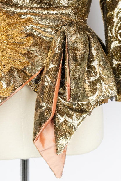 Veste dorée Carven Haute Couture Automne 2004-2005