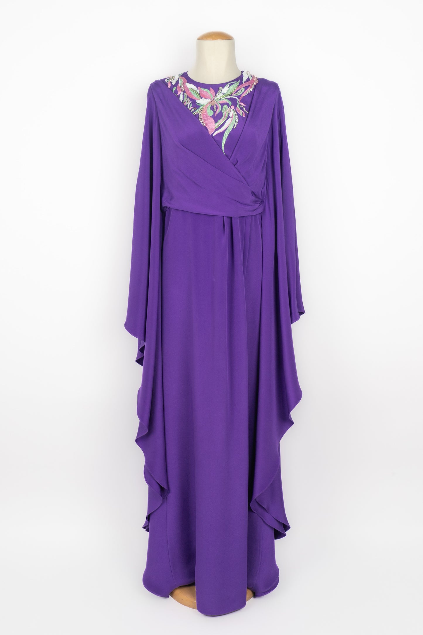 Longue robe en soie Emilio Pucci