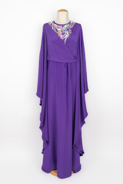 Longue robe en soie Emilio Pucci