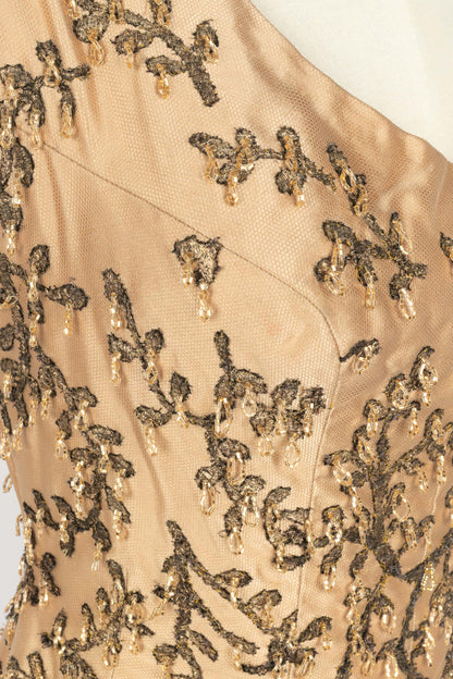 Robe brodée Carven 1960's