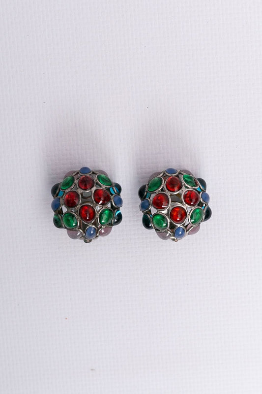 Boucles d'oreilles Gripoix 1950s