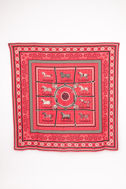 Foulard "Couvertures et tenues du jour" Hermès
